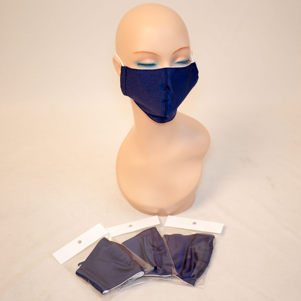 【日本製】スク水マスク -スクール水着・競泳水着と同じ水着素材の生地を使用した布マスク